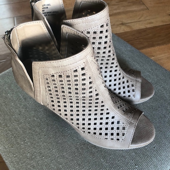 Sugar Shoes - Sugar Peep Toe Ankle Boots